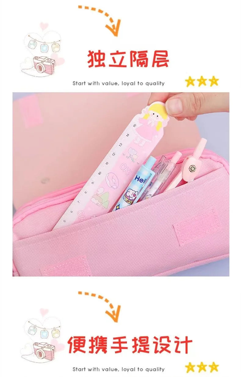 🇰🇷 Estojo 3D Kawaii de Descompressão: À Prova d'Água, Estética Coreana e Alívio do Estresse!