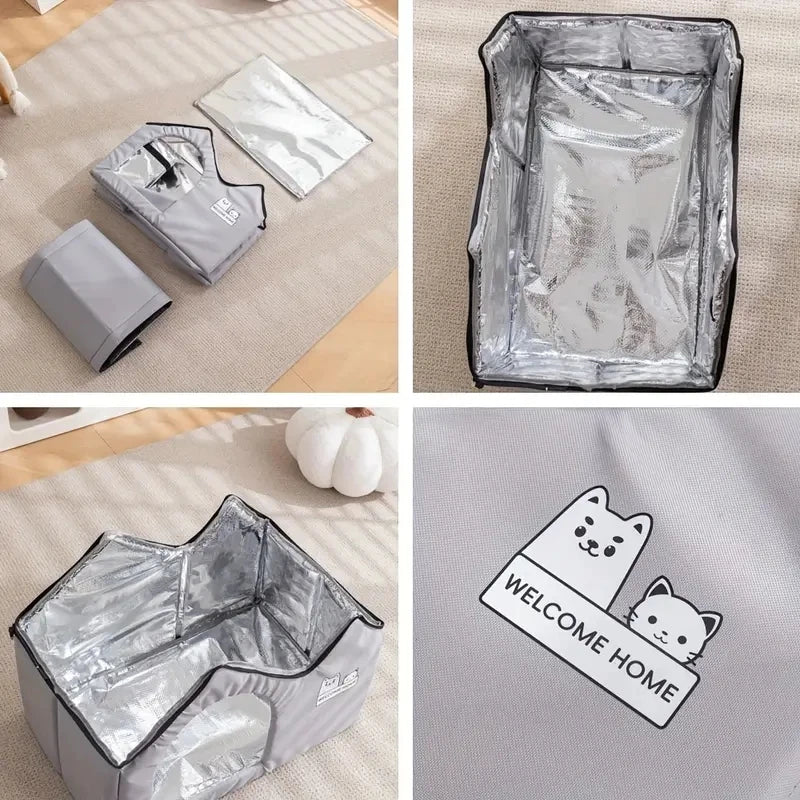 Removable Cat Air Conditioning House Summer Cat Cooling Tool Nest Dog Ice House Dog Four Seasons Cat Pet Ice House