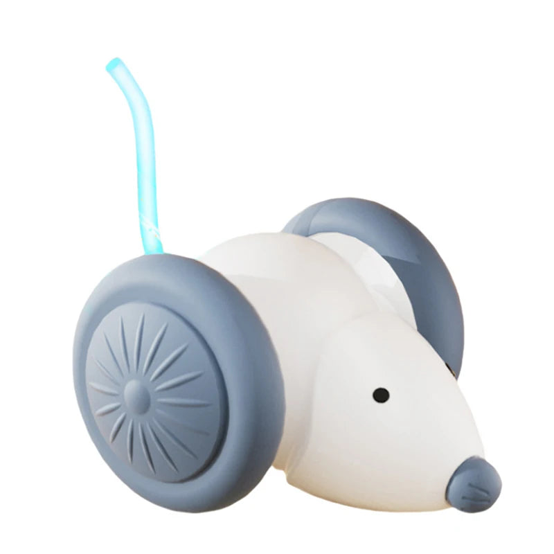 🐭 Rato Elétrico Recarregável Smart: Brinquedo Gato Automático com Desvio Inteligente de Obstáculos!
