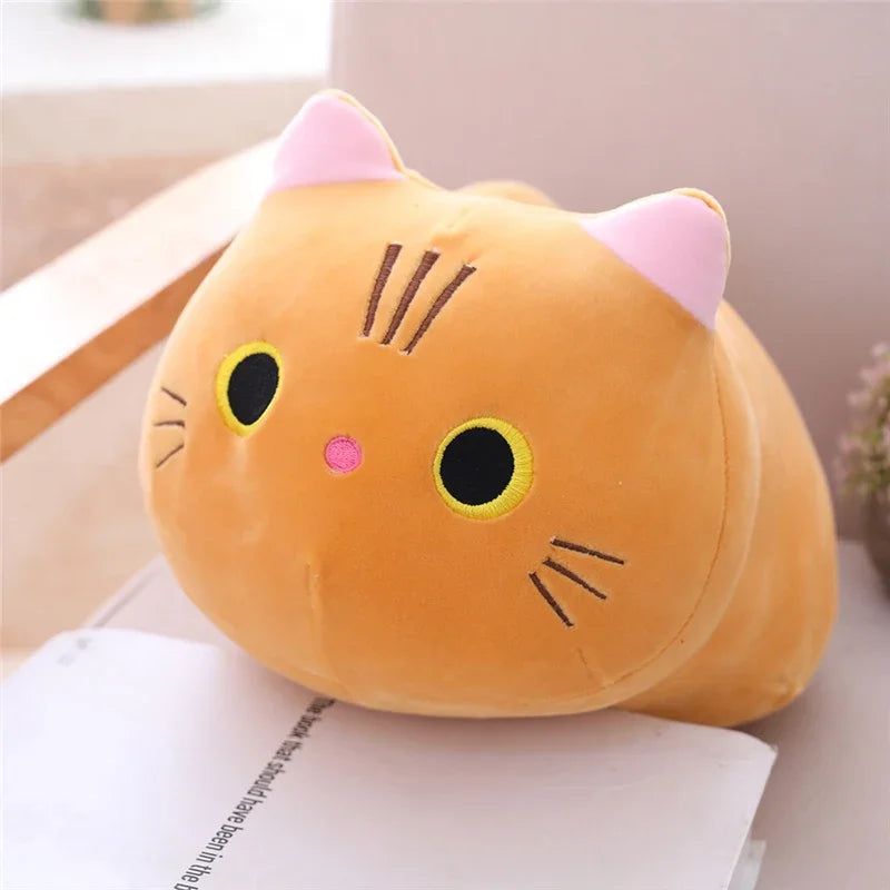 😻 Almofada de Pelúcia Gato Kawaii (20cm): Abraço Macio para Sofá e Presentes Inesquecíveis!