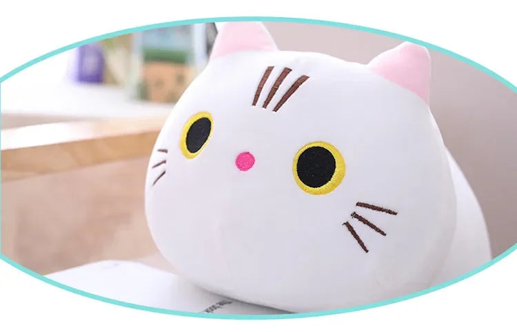 😻 Almofada de Pelúcia Gato Kawaii (20cm): Abraço Macio para Sofá e Presentes Inesquecíveis!
