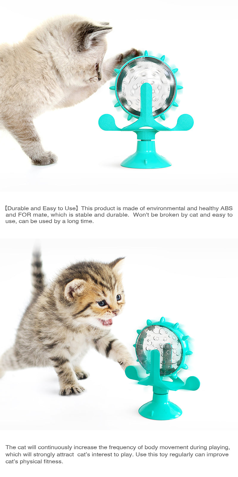 🧠 Roda Interativa Dispensadora de Petiscos: Alimentador Lento para Gatos e Cães Pequenos – Melhora o QI!