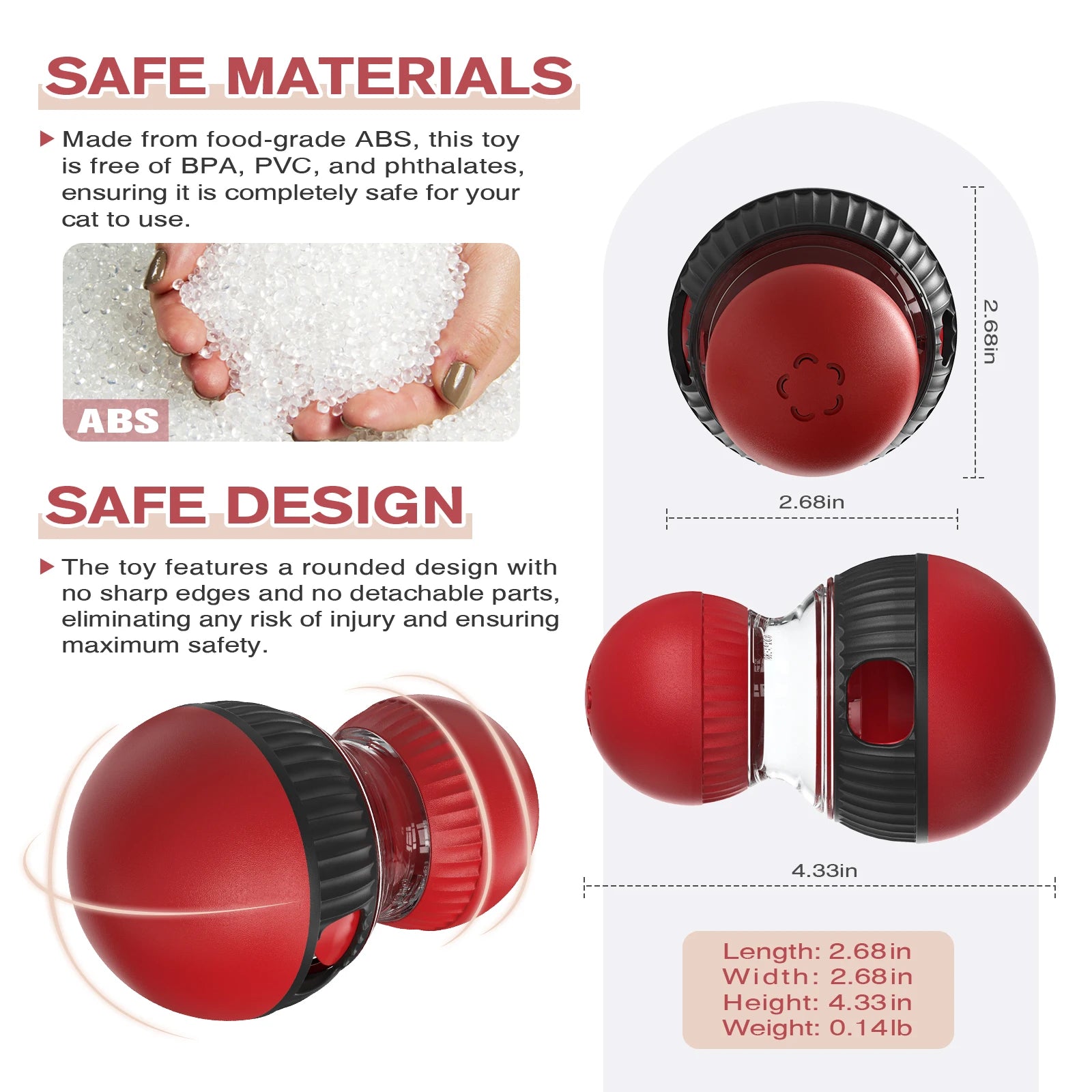 🧠 Bola Inteligente 2026: Dispensador Lento, Som de Pássaro Ativado por Toque e Treinamento de QI para Gatos!