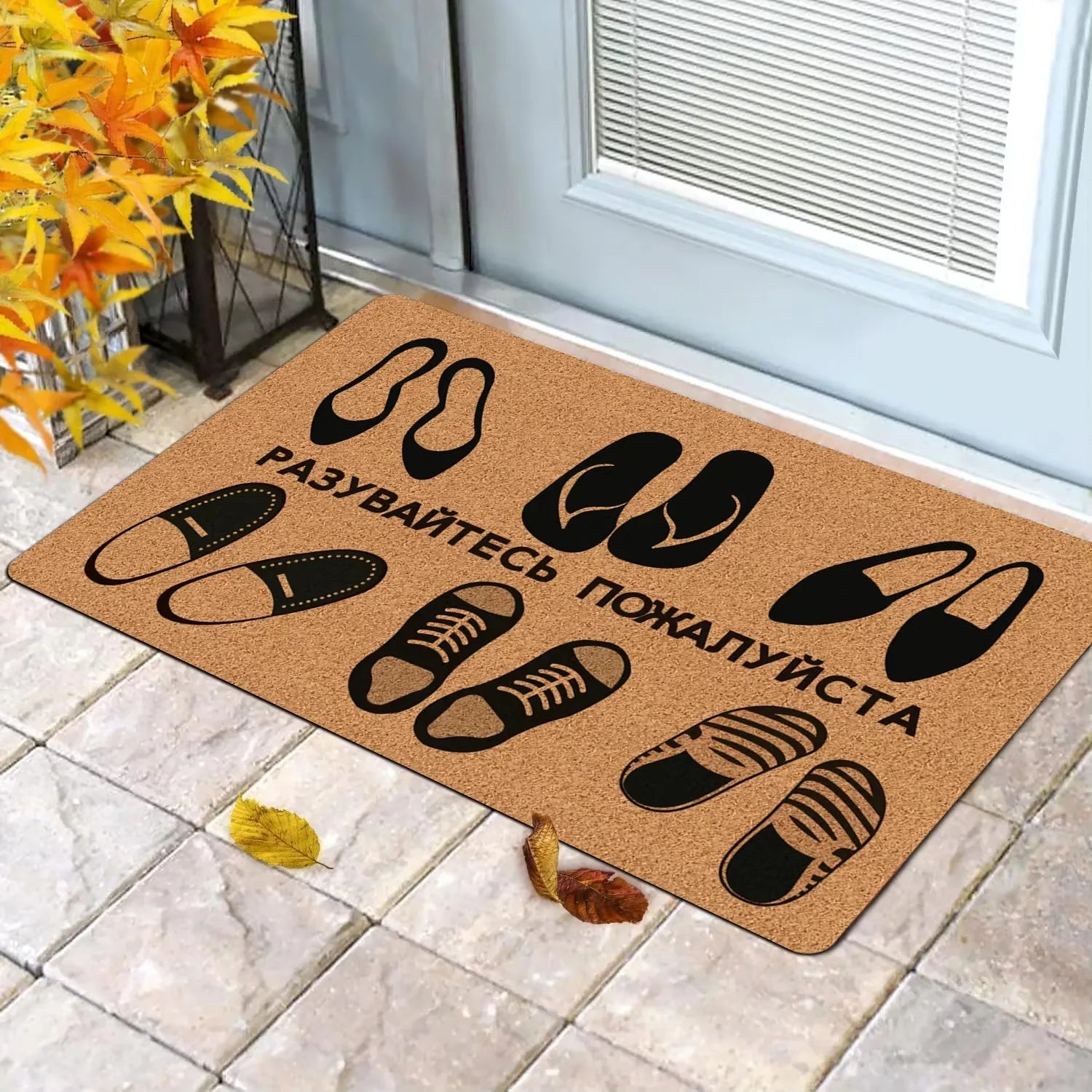 🐾 Tapete de Porta Tema Gato Fofo: Silhueta Elegante para Receber com Charme!