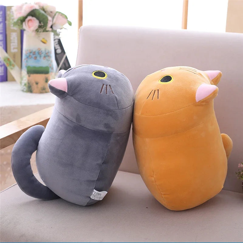 😻 Almofada de Pelúcia Gato Kawaii (20cm): Abraço Macio para Sofá e Presentes Inesquecíveis!
