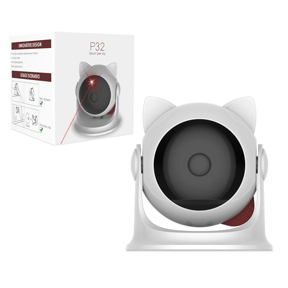 🔴 Laser Automático Recarregável Smart: 2 Modos de Velocidade para Gatos, Cães e Filhotes!
