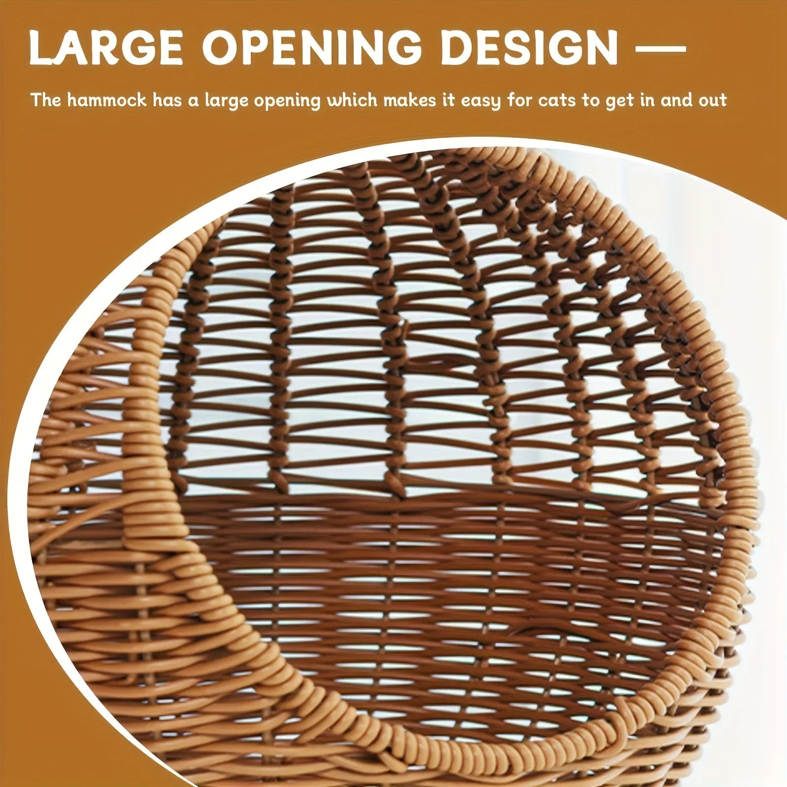 🧺 Cama Rede Luxo "Cesto de Frutas": Um Ninho Artesanal e Exclusivo para o Seu Gato!