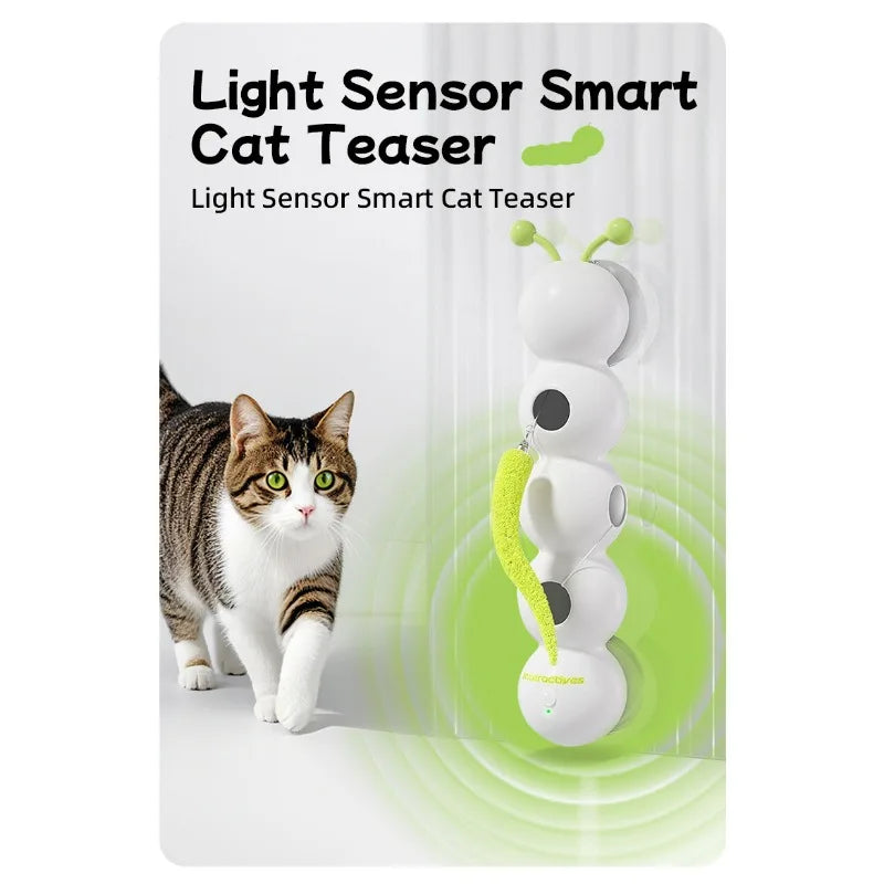 🎣 Varinha Smart com Sensor: Balanço Automático, Pena e Detecção Inteligente para Gatos!