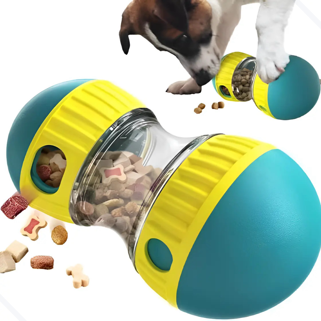 🧠🎾 Frete Grátis!! Dispenser Interativo de Petiscos: Desafio Mental e Alimentação Divertida para o seu Thomas!