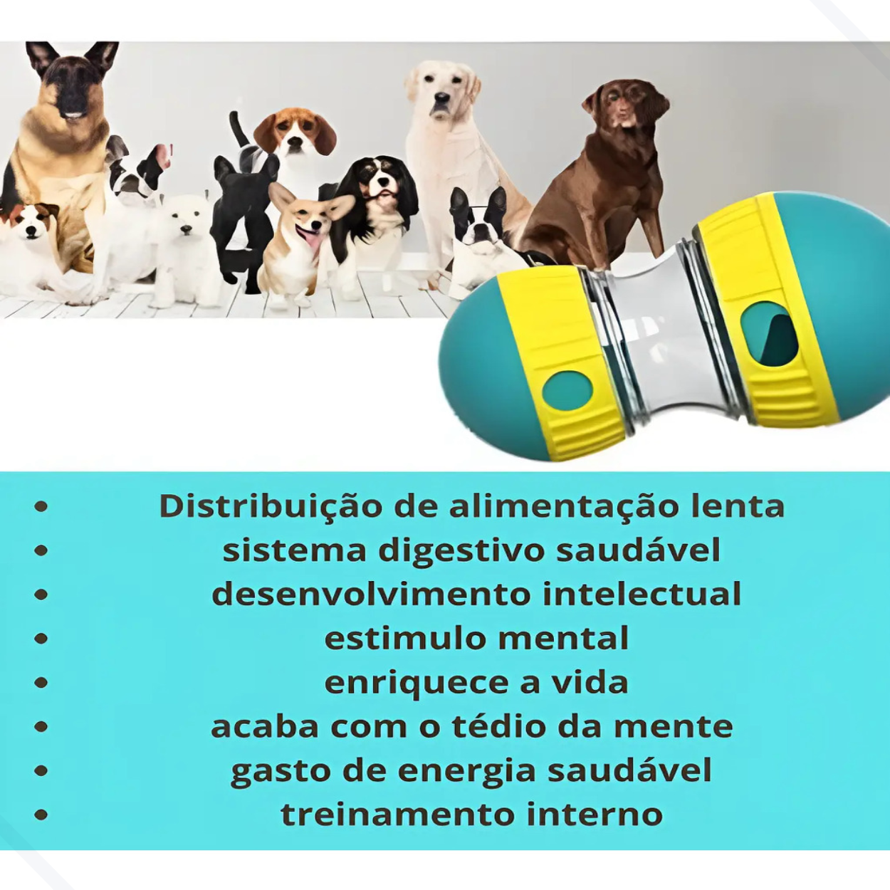 🧠🎾 Frete Grátis!! Dispenser Interativo de Petiscos: Desafio Mental e Alimentação Divertida para o seu Thomas!