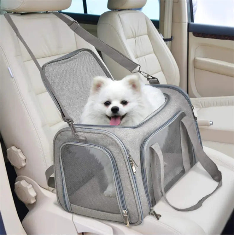 ✈️ Frete Grátis - Bolsa de Transporte Pet Premium: Viaje com Estilo e Segurança na "Primeira Classe"!
