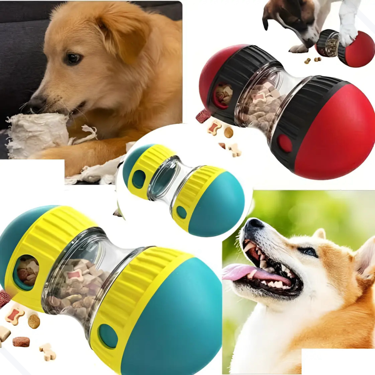 🧠🎾 Frete Grátis!! Dispenser Interativo de Petiscos: Desafio Mental e Alimentação Divertida para o seu Thomas!