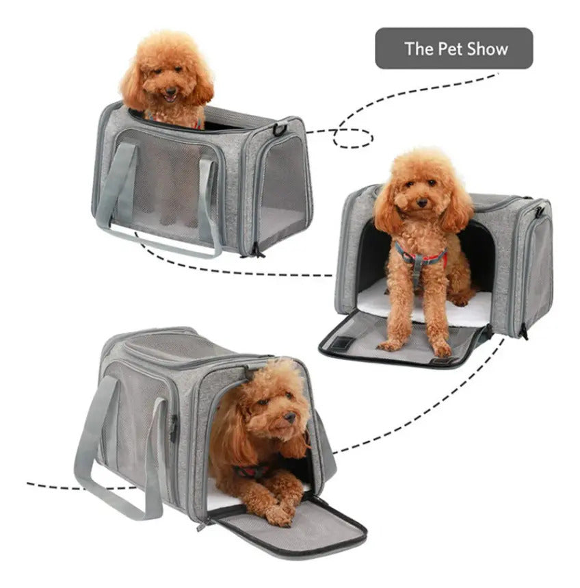 ✈️ Frete Grátis - Bolsa de Transporte Pet Premium: Viaje com Estilo e Segurança na "Primeira Classe"!