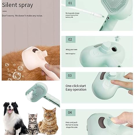 🌬️ Escova Mágica Anti-Pelos Voadores com Spray: Adeus à Bagunça, Olá ao Brilho!